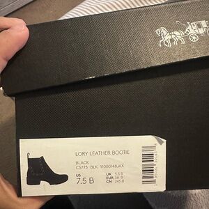 Coach Black Ankle Booties